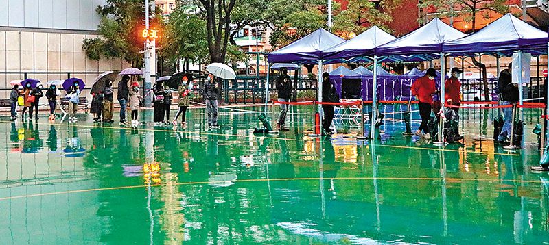 雨冷風寒等檢測　帳篷暖爐彰愛心