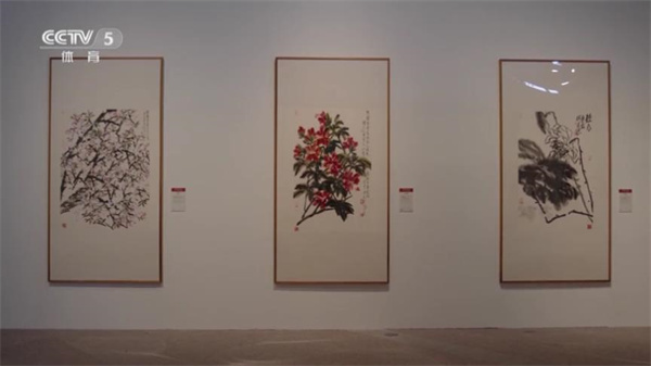 “亚运之花——何水法中国画展”在浙江富阳开幕