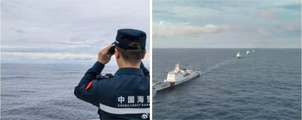 现场视频！解放军海军舰艇与台舰目视距离仅0.6海里