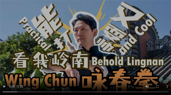 【大美广东】Behold Lingnan Wing Chun!Practical and Cool  看我岭南咏春拳！能打又耍帅