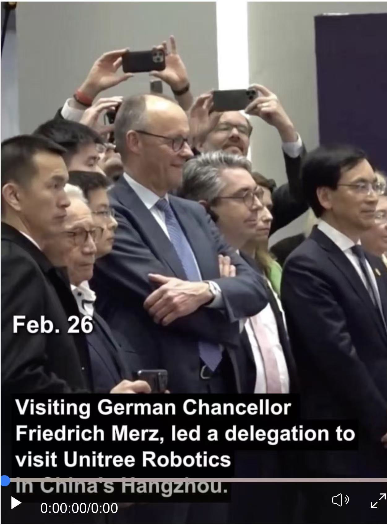 German Chancellor Merz visits robot company during China trip