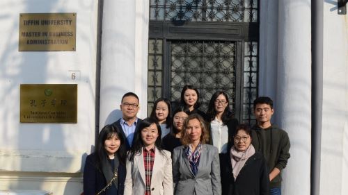 对外经济贸易大学中文学院代表团来访布加勒斯特大学孔子学院